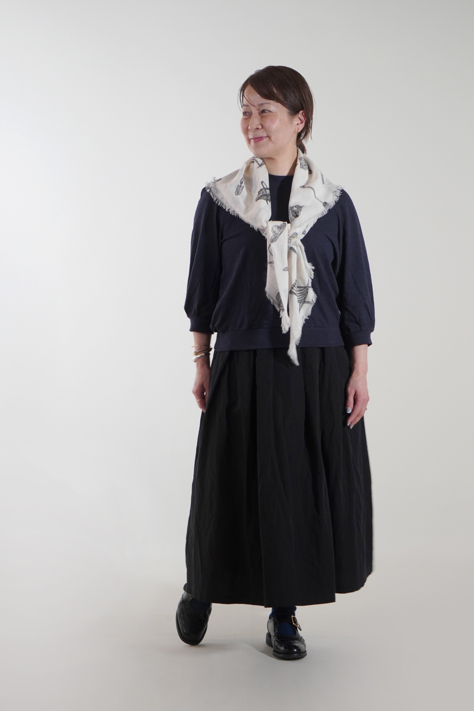 極美品/A PIECE OF LIBRARY/リノカディシャンブレーワンピース A PIECE